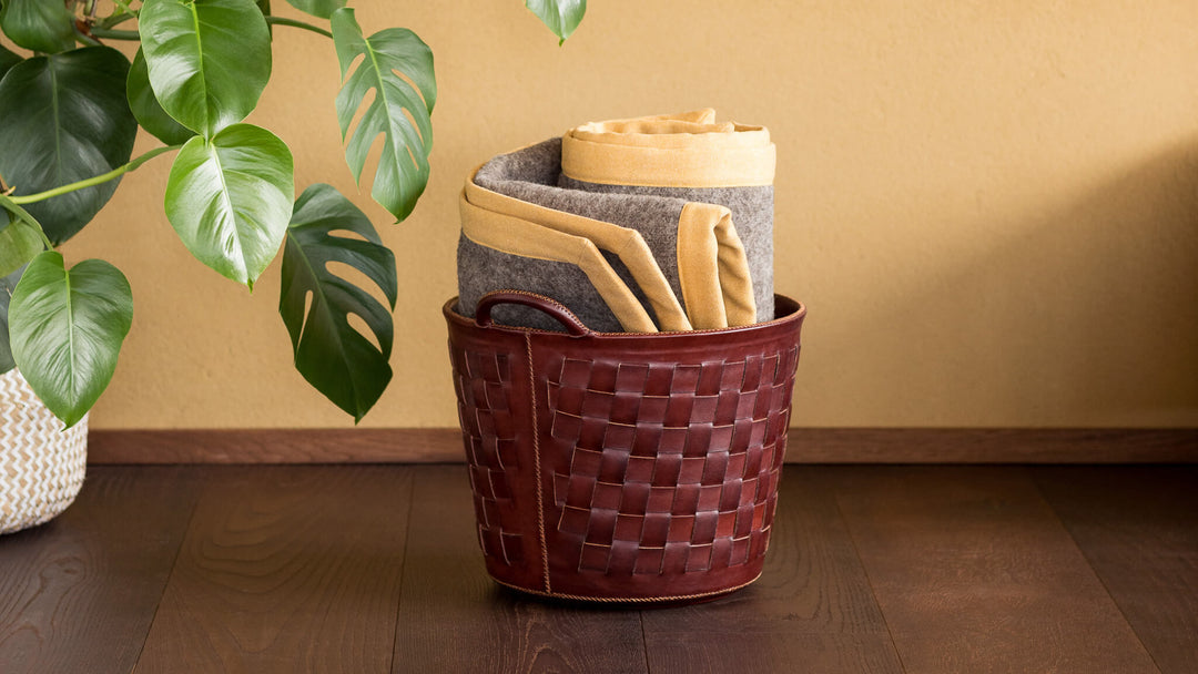 Kaminholzkörbe kommen in Mode.