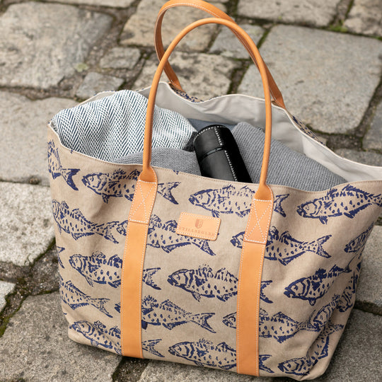 Anton Thermoskanne Leder Schwarz