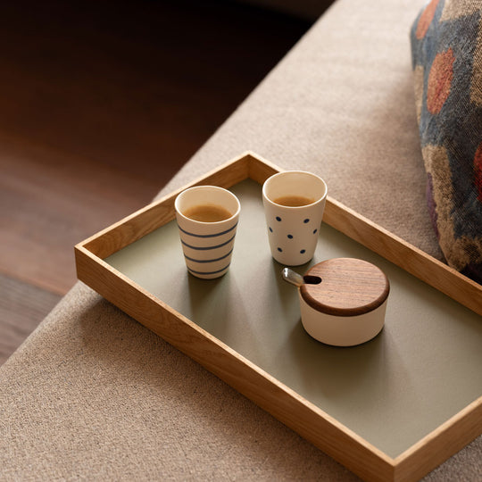 Camillo Tablett Linoleum Eiche Groß