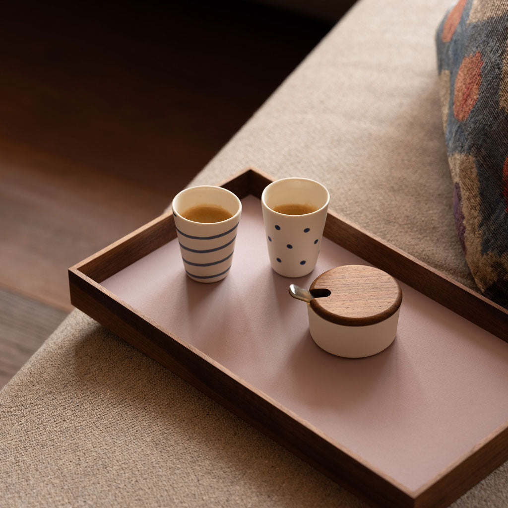 Camillo Tablett Linoleum Nuss Medium