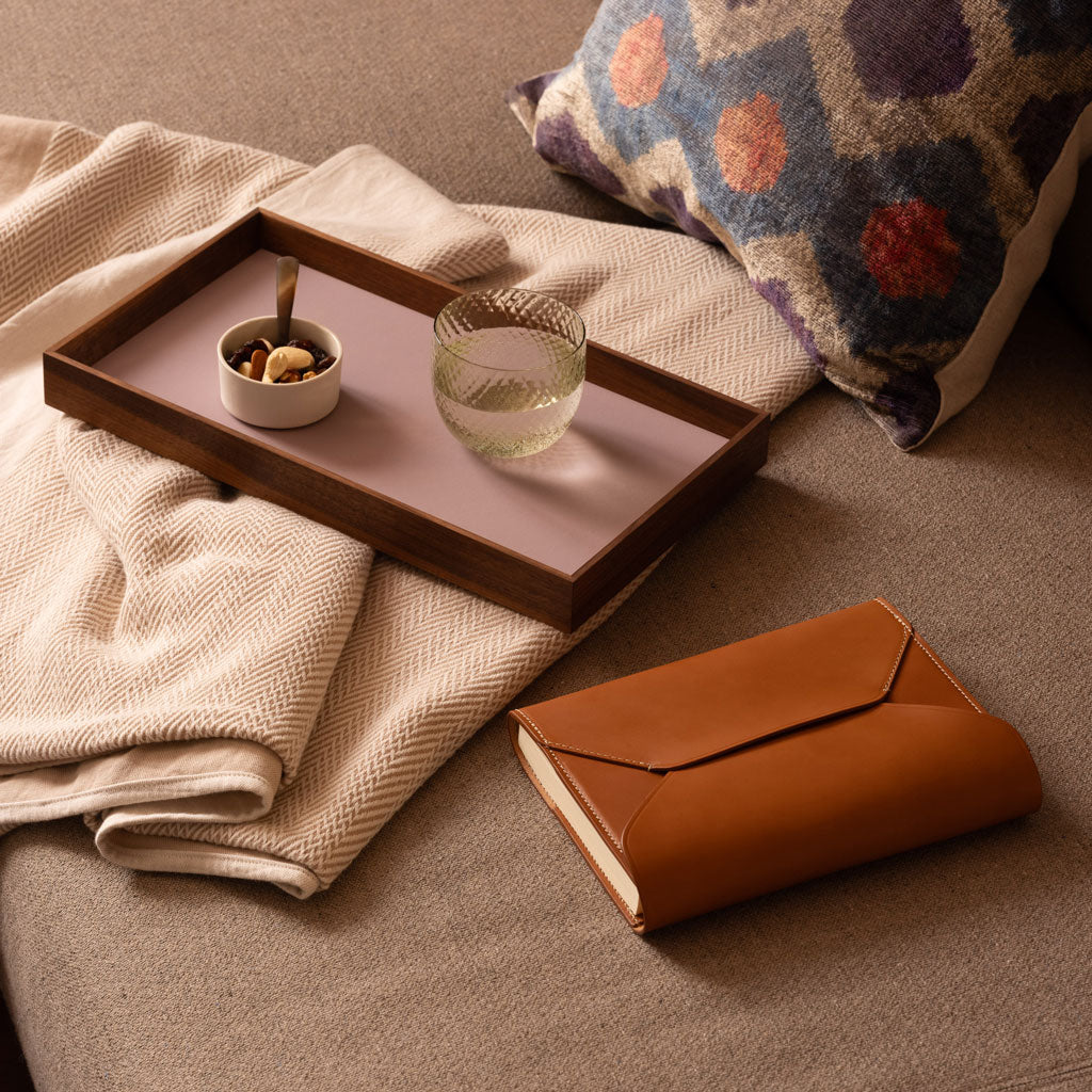 Camillo Tablett Linoleum Nuss Quadro