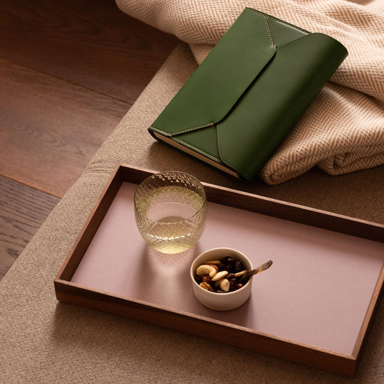 Camillo Tablett Linoleum Nuss Klein