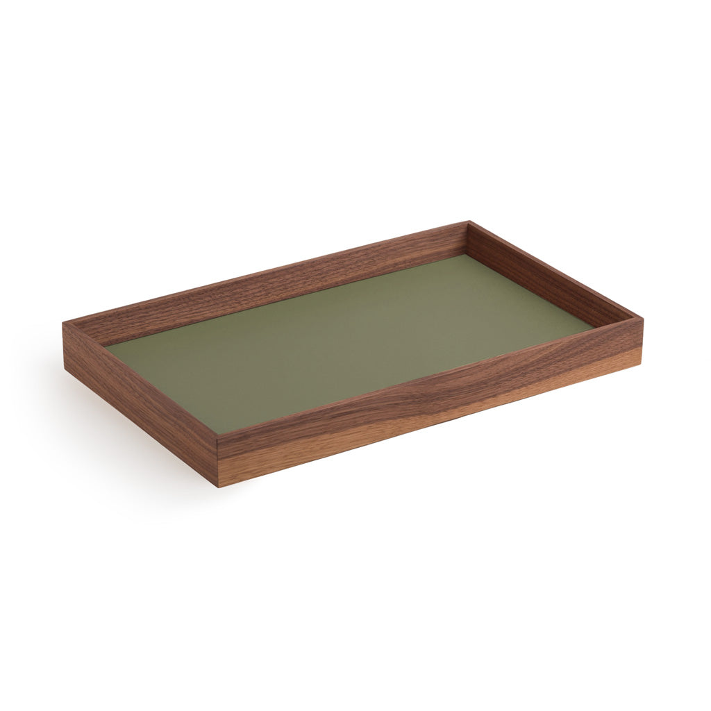 Camillo Tablett Linoleum Nuss Groß