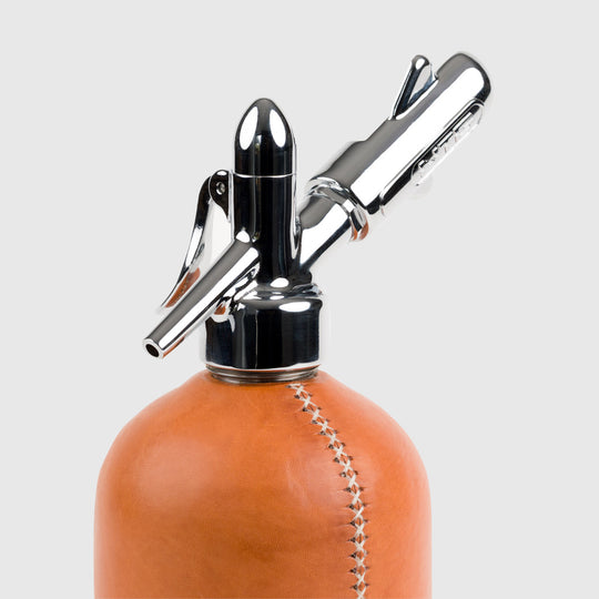 Florenz Soda Siphonflasche Leder Natur