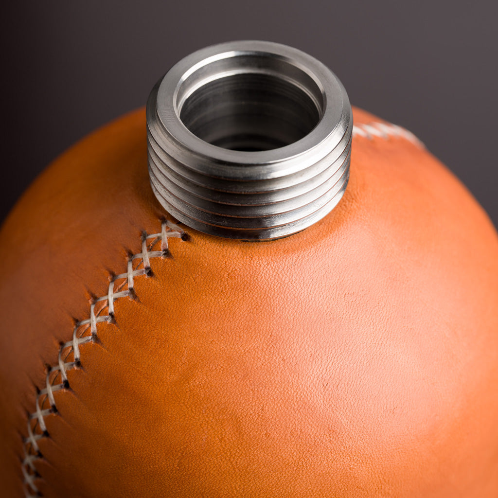 Florenz Soda Siphonflasche Leder Natur