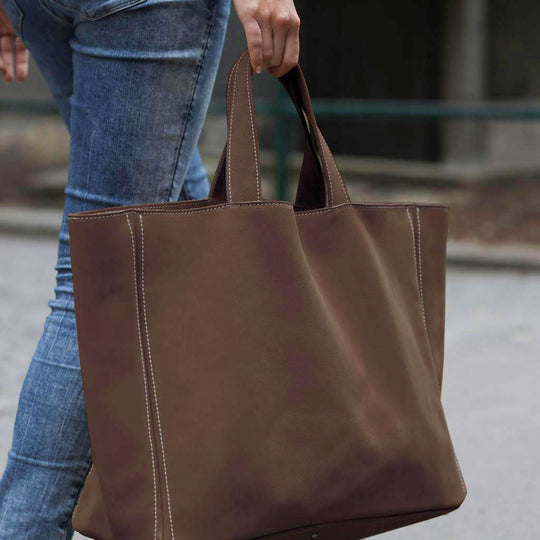 Lugano Shopper Leder Braun