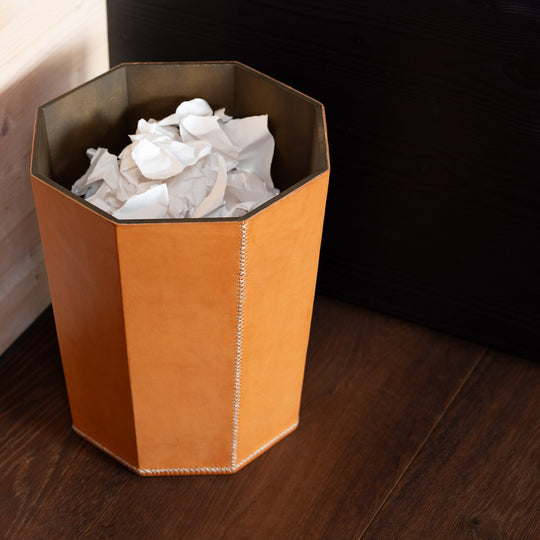 Oxford Papierkorb Leder