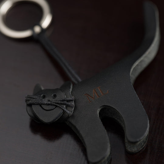 Pico Schlüsselanhänger Leder Kater mit Gravur