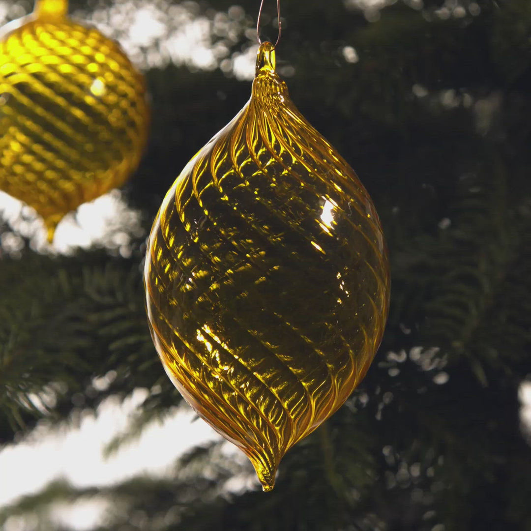 Danieli Christbaumkugel Olivenform