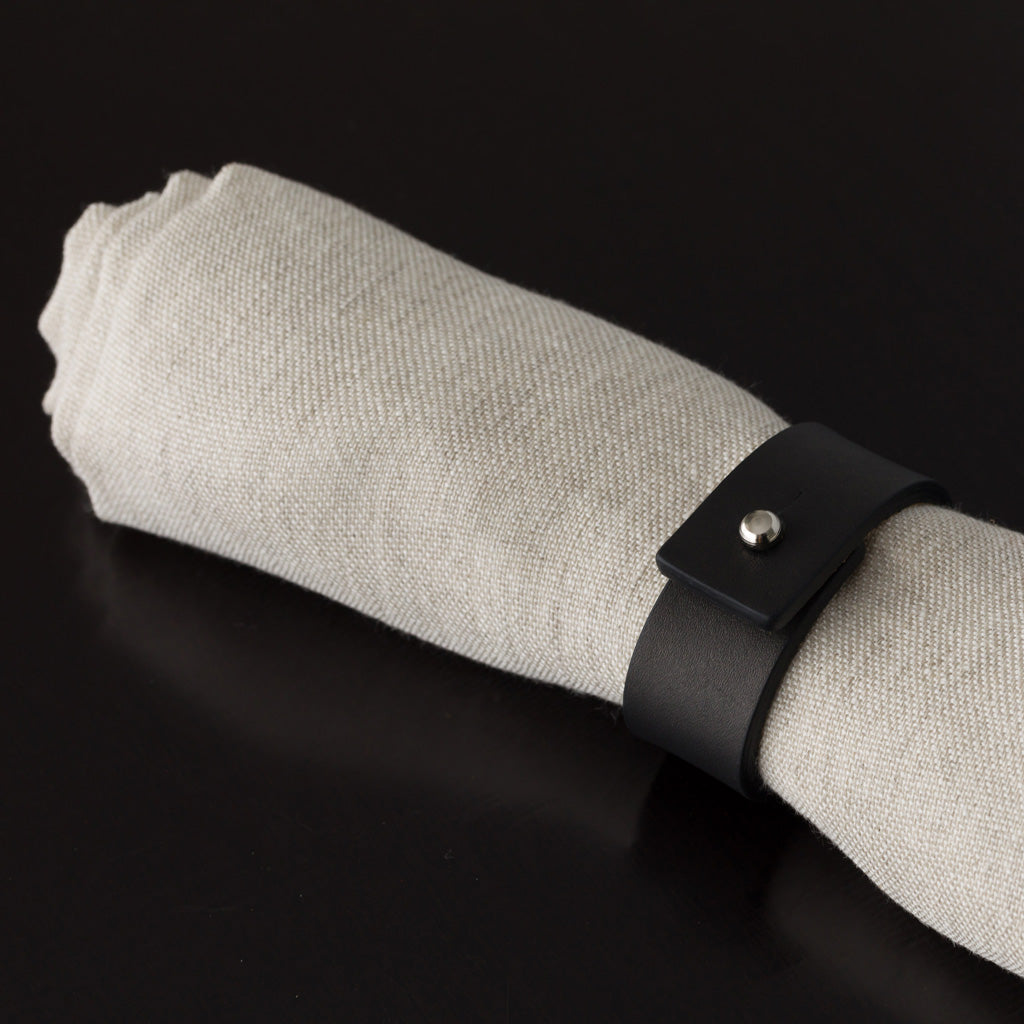 Aldo Serviettenring Leder mit Gravur