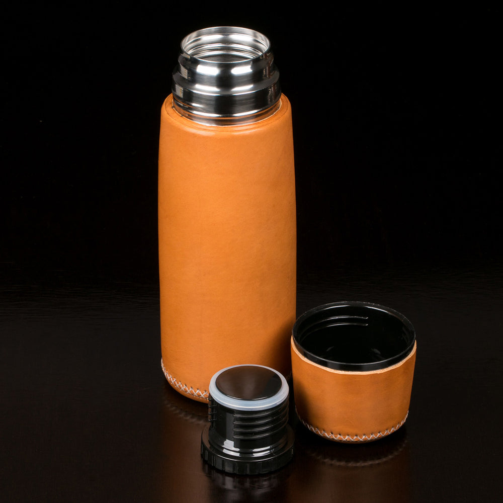 Anton Thermoskanne Leder Natur  „Altmünster“