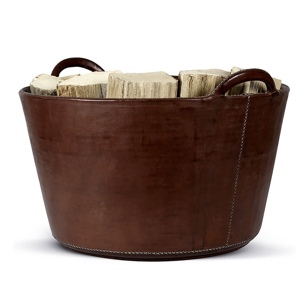 Canestro Kaminholzkorb dunkelbraun groß