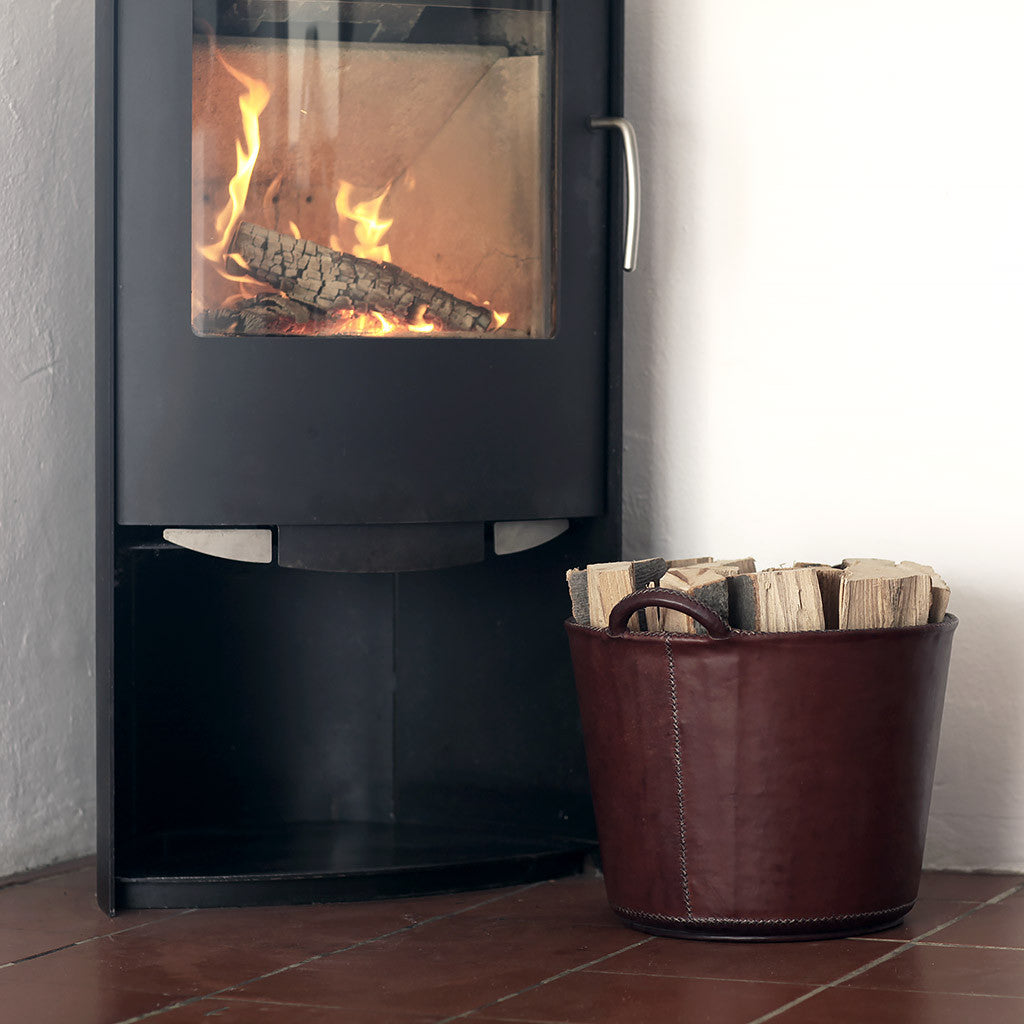 Canestro Kaminholzkorb dunkelbraun klein