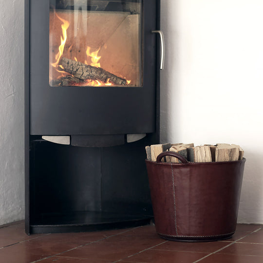 Canestro Kaminholzkorb dunkelbraun klein