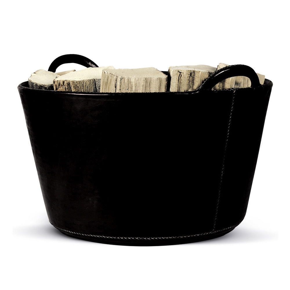 Canestro Kaminholzkorb schwarz groß