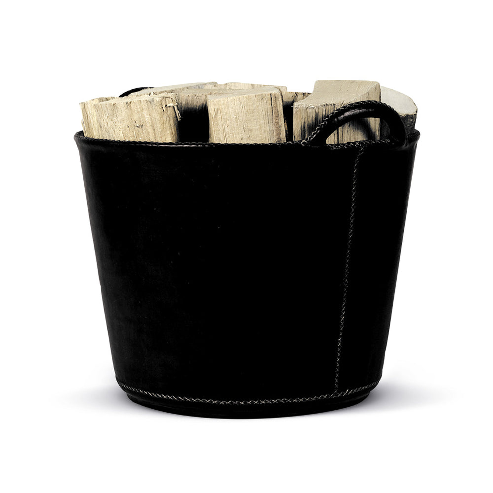 Canestro Kaminholzkorb schwarz klein