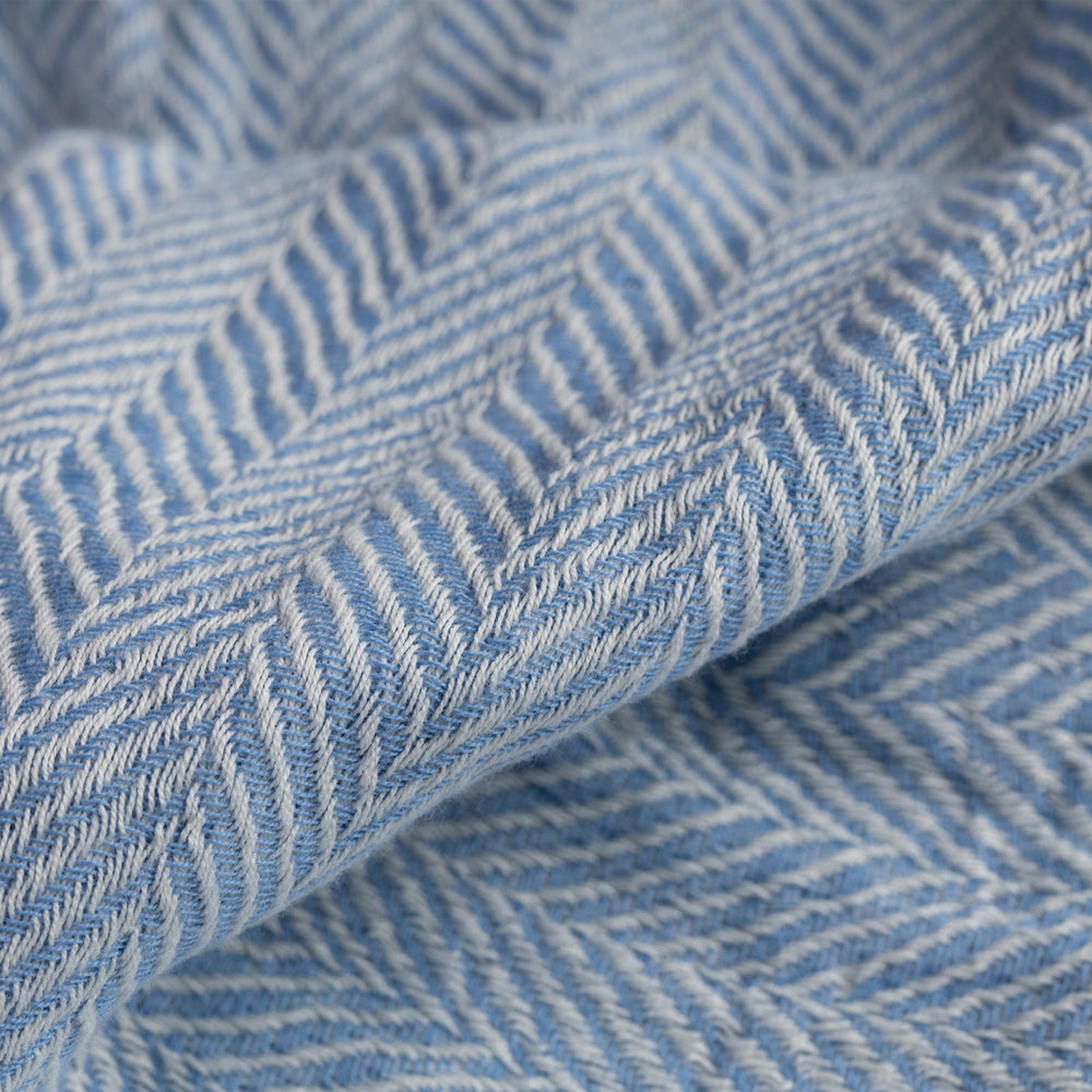 Caramia Babydecke Bio-Baumwolle Hellblau