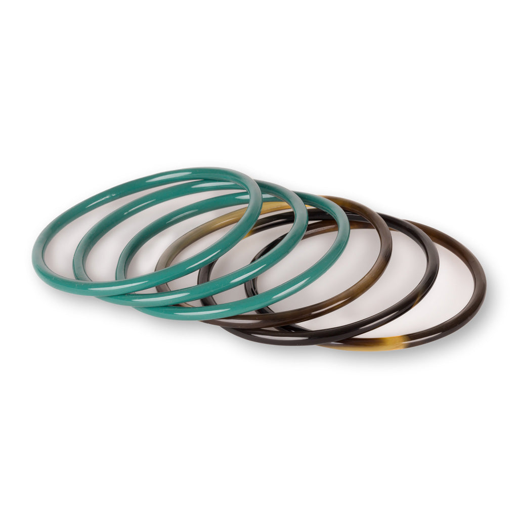 Elektra Armreifen Horn 6er-Set Mix