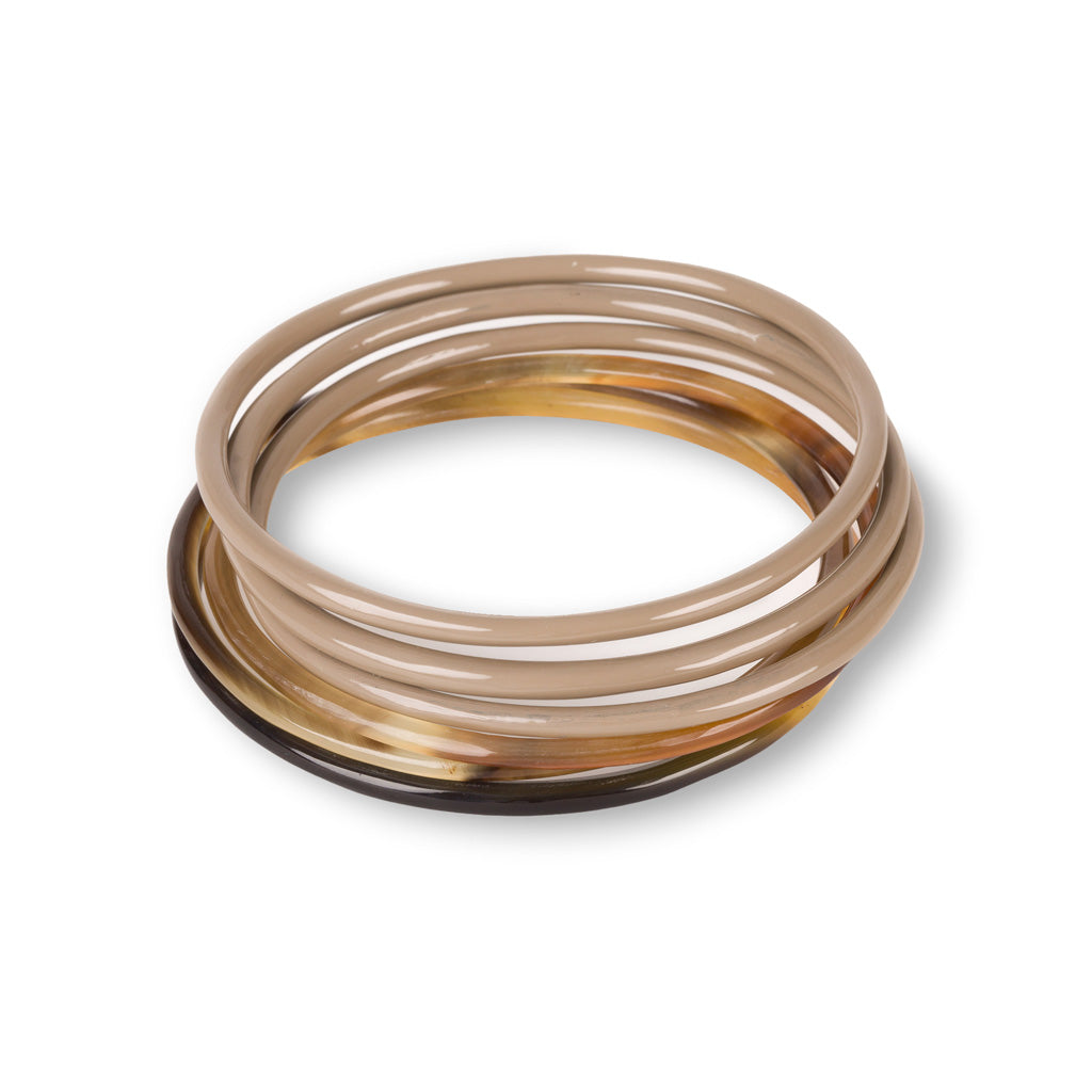 Elektra Armreifen Horn 6er-Set Mix