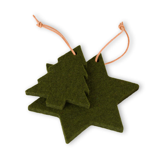 Natale Weihnachtsschmuck Filz Grün