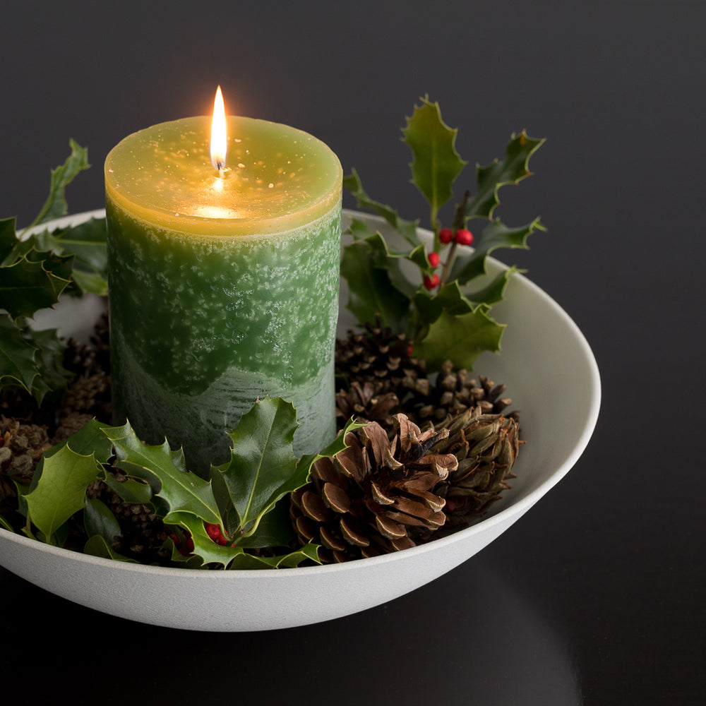 Charles Adventkerzen 4er Set Medium Tannengrün