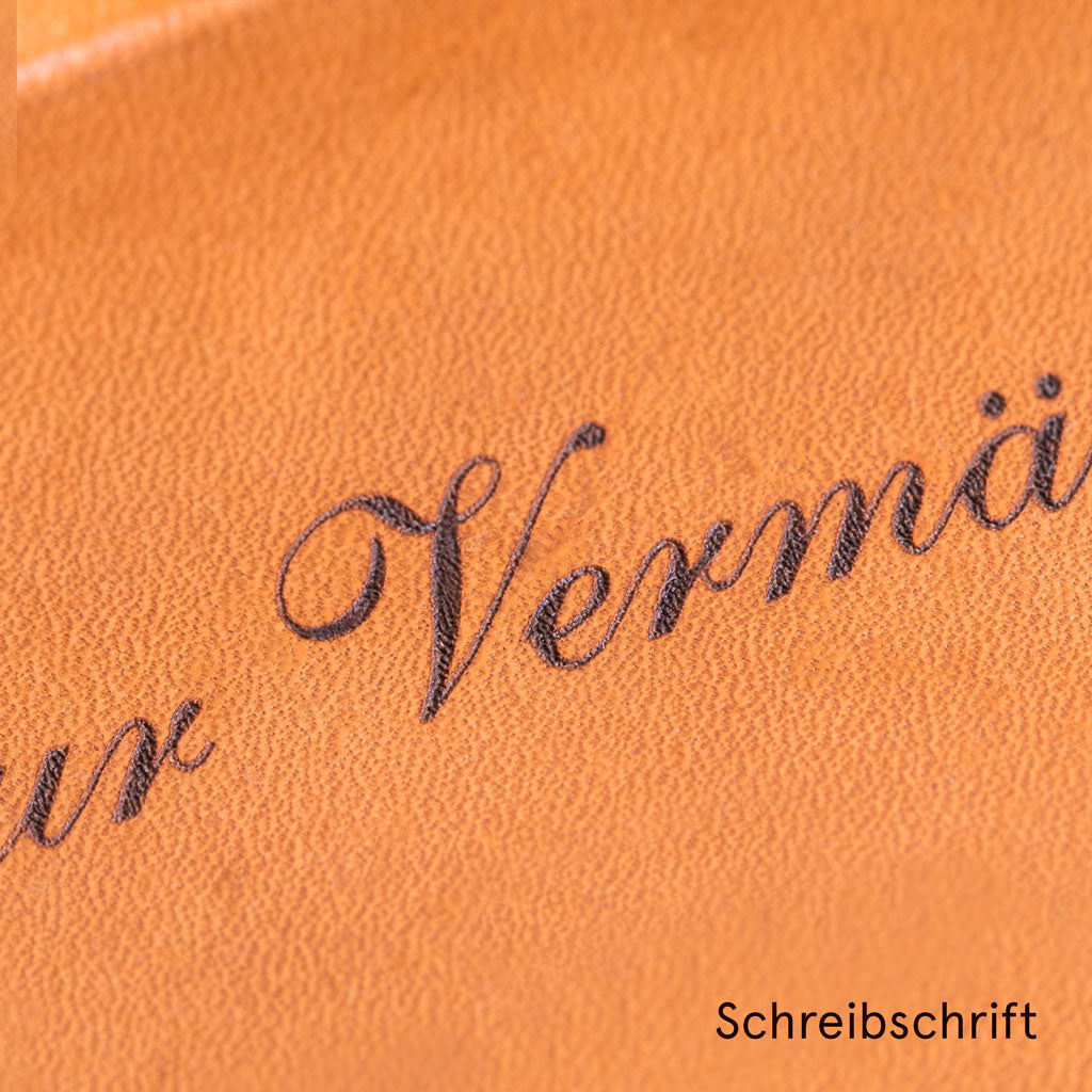 Coris Ledertablett Klein mit Gravur